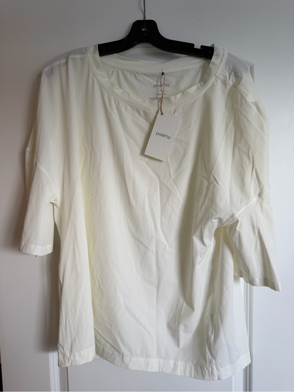 Paskho Off-White Women's Relaxed Short-Sleeve Tee